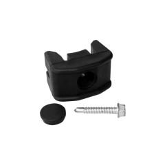 Příchytka panelu PILOFOR® PVC na sloupek průměr 48 mm včetně šroubu, černá