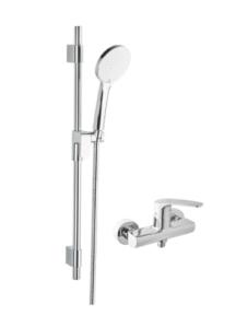 Sprchová baterie SAT Project se sprchovým setem 150 mm chrom lesk SATBSPRO268SET