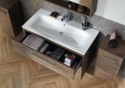 Koupelnová skříňka s umyvadlem Geberit Selnova 100x50,2x65,2 cm ořech hickory světlý 501.247.00.1 (obr. 2)