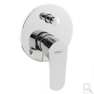 Vanová baterie SIKO Lucida včetně podomítkového tělesa chrom SIKOBSLU215. 