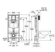 Vzdálenost wc od stěny