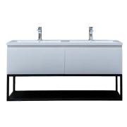 Koupelnová skříňka s dvojumyvadlem SAT B-Way bílá lesk BWAY120WU. obr. 2&nbsp;