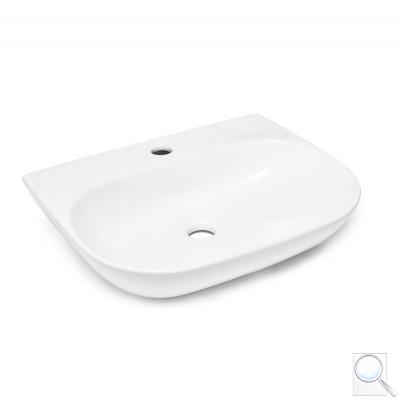 Umyvadlo SAT Brevis 50x38,5 cm bez přepadu bílá lesk SATBRE5038R obr. 1