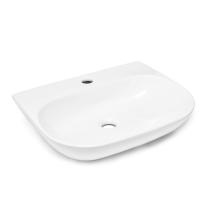 Umyvadlo SAT Brevis 50x38,5 cm bez přepadu bílá lesk SATBRE5038R