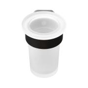 Držák skleniček SAT Simply R PVD PVD gun metal/mléčné sklo SATDSIMR27GM. obr. 2&nbsp;