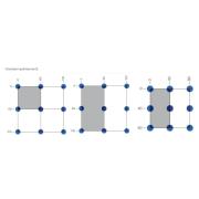 Teleskopický terč pod dlažbu 37,5-50 mm s kyvnou hlavou Eterno Ivica.