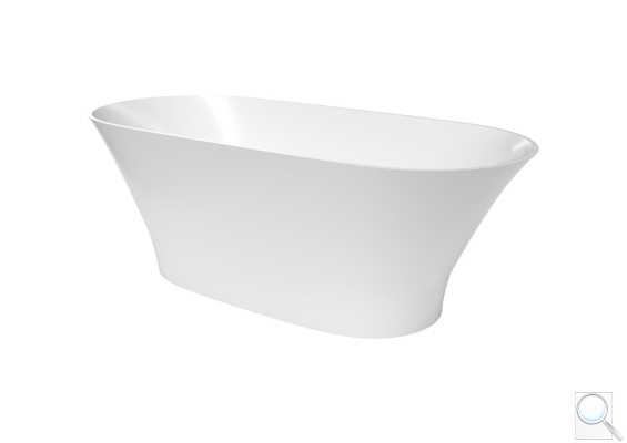 Volně stojící vana SAT Sima 157x69 cm litý mramor levá i pravá SATSIM1570. obr. 1