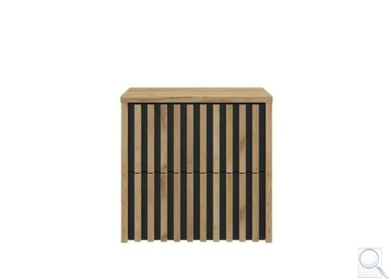 Koupelnová skříňka s krycí deskou SAT Delano 60x56x45 cm dub mat DELANO60ZDCDE. obr. 1
