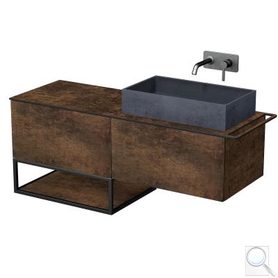 Koupelnová skříňka pod umyvadlo Naturel Oxo 140x58x50 cm měď mat OXO140701ZKDPM obr. 1