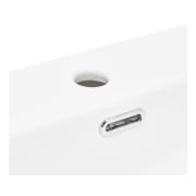 Nábytkové umyvadlo SAT Fusion 60,5x46 cm bílá matná, otvor pro baterii uprostřed SATFUS6046MW. obr. 4&nbsp;