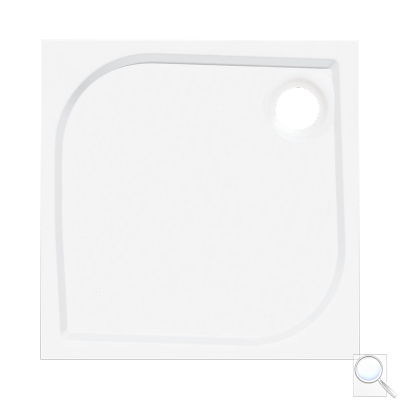 Sprchová vanička čtvercová Siko Flat 80x80 cm, 90x90 cm akrylát bílá 