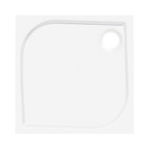 Sprchová vanička čtvercová Siko Flat 80x80 cm, 90x90 cm akrylát bílá