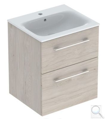 Koupelnová skříňka s umyvadlem Geberit Selnova 55x50,2x65,2 cm ořech hickory světlý 501.235.00.1. obr. 1