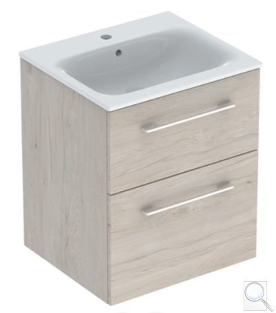 Koupelnová skříňka s umyvadlem Geberit Selnova 55x50,2x65,2 cm ořech hickory světlý 501.235.00.1. obr. 1