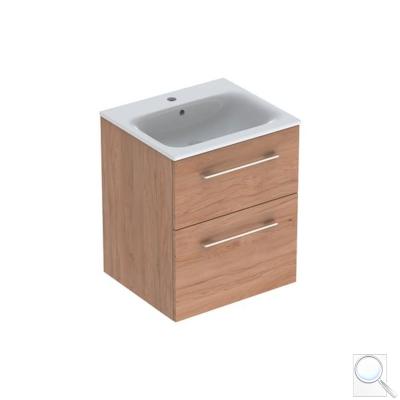 Koupelnová skříňka s umyvadlem Geberit Selnova 55x50,2x65,2 cm ořech hickory světlý 501.235.00.1 obr. 1