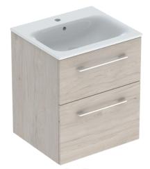 Koupelnová skříňka s umyvadlem Geberit Selnova 55x50,2x65,2 cm ořech hickory světlý 501.235.00.1