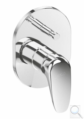 Vanová baterie Jika Deep včetně podomítkového tělesa chrom H3211U60040001. 