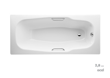 Obdélníková vana Jika Garda smaltovaná ocel