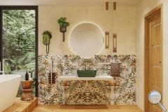 Dlažba Del Conca Timeline jungle dekor - stylove-reseni-koupelna-jungle-003-im-1200