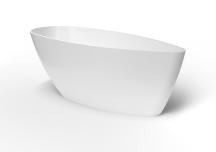 Volně stojící vana SAT Lola 159x70 cm litý mramor SATLOL160