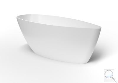 Volně stojící vana SAT Lola 159x70 cm litý mramor SATLOL160 obr. 1