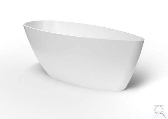 Volně stojící vana SAT Lola 159x70 cm litý mramor SATLOL160. obr. 1