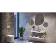 Umyvadlo na desku SAT Infinitio 45,5x32,5 cm tmavě modrá mat bez přepadu SATINF4532DBLM. obr. 6&nbsp;