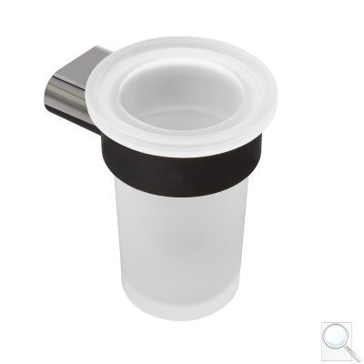 Držák skleniček SAT Simply R PVD PVD gun metal/mléčné sklo SATDSIMR27GM. obr. 1