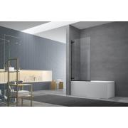 Vanová zástěna SAT TGD NEW 150x80 cm černá SATTGVZO150CT. obr. 3