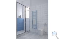 Koupelna Purista. SIKO-koupelna-Purista-minimalismus-v-bile-a-modre-003