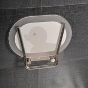 Sprchové sedátko Ravak Ovo Chrome bílá B8F0000028. Nerez - nesklopené&nbsp;