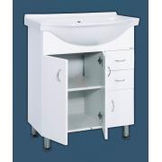 Koupelnová skříňka s umyvadlem Keramia Pro 70,5x50,5 cm bílá PRO70DV (obr. 2)