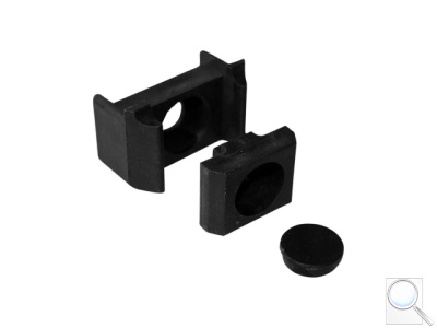 Příchytka pro PILOFOR® – ST na sloupek 60 × 40 mm, PVC - černá. 