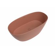 Volně stojící vana SAT Aula 160x78,7 cm litý mramor levá i pravá růžová SATAULA1600P. &nbsp;(4)