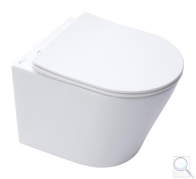WC se sedátkem softclose závěsné SAT Infinitio bílá mat zadní odpad SATINF010RREXPWM obr. 1