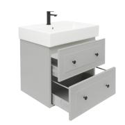 Koupelnová skříňka s umyvadlem Naturel Forli 60x45x46 cm šedá mat FORLI60GMUSAT. obr. 2