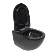 WC závěsné SAT Infinitio včetně sedátka softclose, zadní odpad SATINF011RREXPBKM. obr. 3 