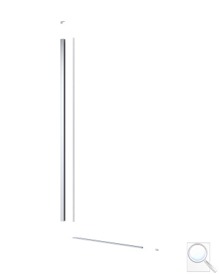 Set pro Walk-In SAT Walk-In chrom nebo černá. Provedení chrom (SIKOWIPROFIL),