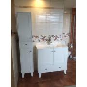 Koupelnová skříňka vysoká Naturel Provence 35x35 cm bílá PROVENCEV35BT. obr. 4