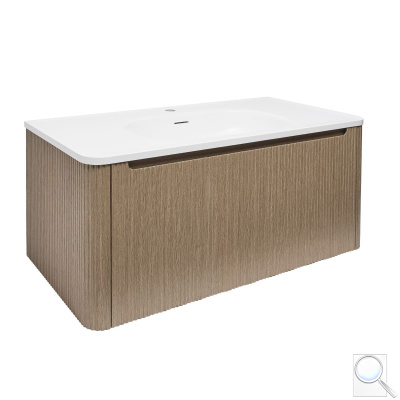 Koupelnová skříňka s umyvadlem Naturel Austen 99x47,5x45 cm clear brown mat AUSTEN100CB. obr. 1