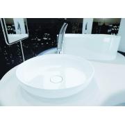 Umyvadlo na desku Kaldewei Miena 3181 38x38 cm, Miena 3180 45x45 cm alpská bílá bez otvoru pro baterii, bez přepadu. obr. 4&nbsp;