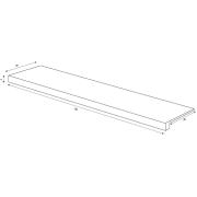 Schodová Tvarovka Rako Compila Taupe béžová. &nbsp;