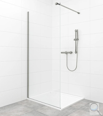 Sprchová zástěna Walk-in 90 cm SAT v barvě profilu PVD Gun metal SATBWI90PRGM. obr. 1