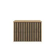Koupelnová skříňka s krycí deskou SAT Delano 80x56x45 cm dub mat DELANO80ZDCDE. obr. 2 