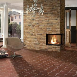 Klinker ukázky realizací - 352 kupferschmelz +357 backstein  - 