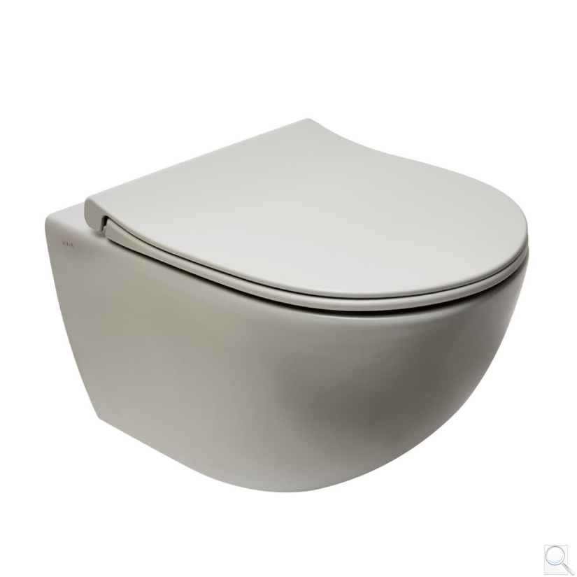 WC závěsné VitrA Sento SmoothFlush šedé včetně sedátka, zadní odpad 7848-076-0101. obr. 1