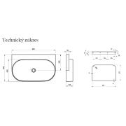 Umyvadlo Ravak Yard 80,5x50x12,5 cm s bílou konzolí X000001685. obr. 6