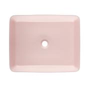 Umyvadlo na desku SAT Infinitio 50x40 cm růžová mat bez přepadu SATINF5040PM. obr. 3 