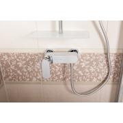 Sprchová baterie SAT Fusion bez sprchového setu chrom SATBSFU268CP. obr. 4