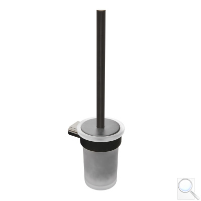 WC štětka SAT Simply R PVD PVD gun metal/mléčné sklo SATDSIMR37GM. obr. 1